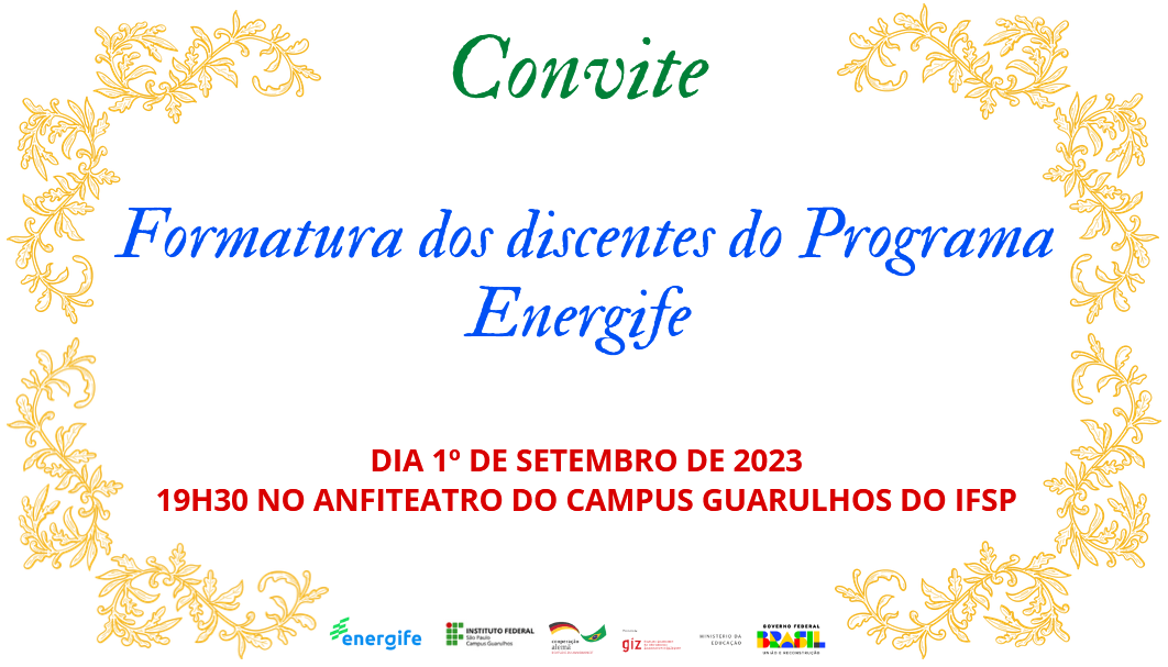 Banner formatura EnergIFE 2023