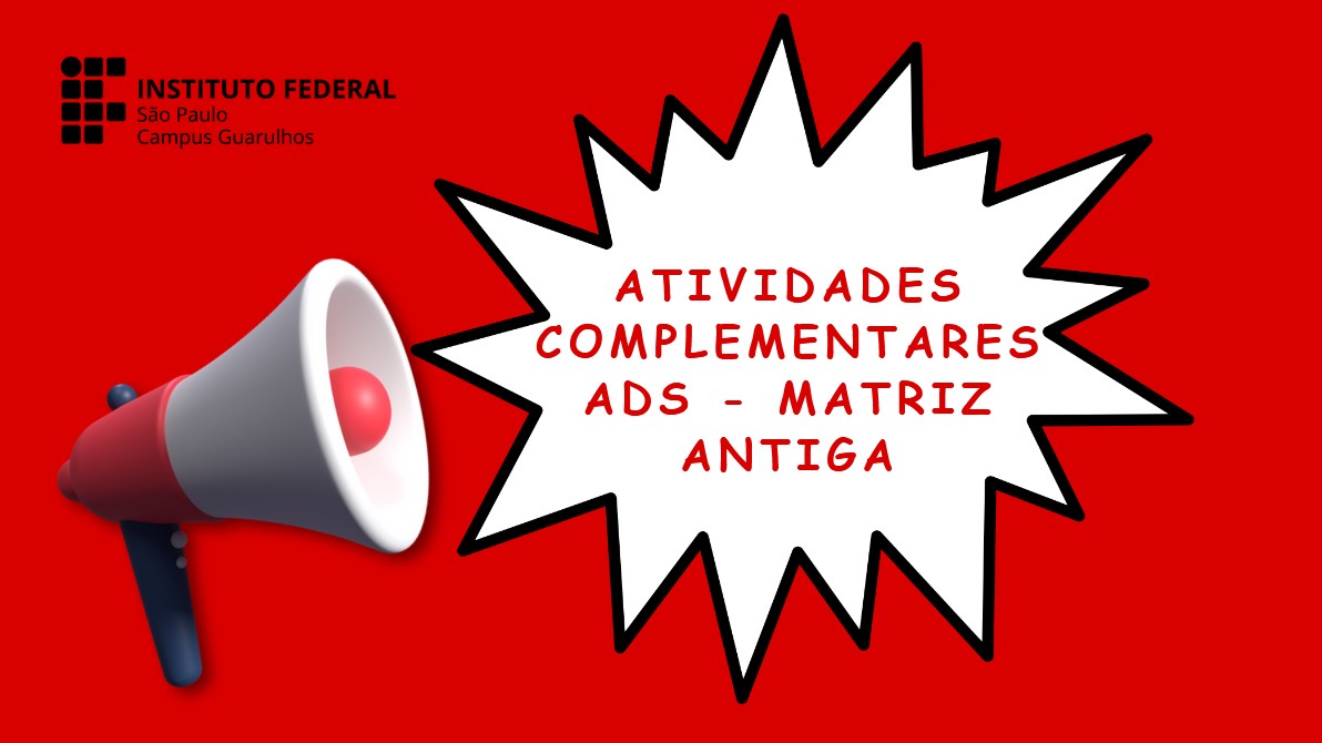 Banner ADS Atrividades Complementares Matriz Antiga