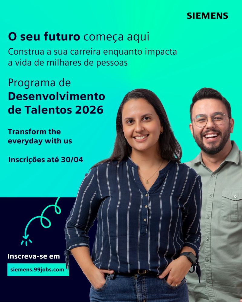 Banner Estágio Siemens 2026