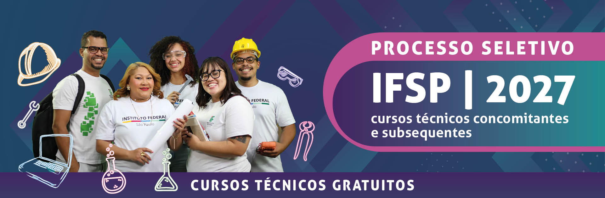 IFSP abre inscrições para 3.235 vagas em cursos técnicos gratuitos 