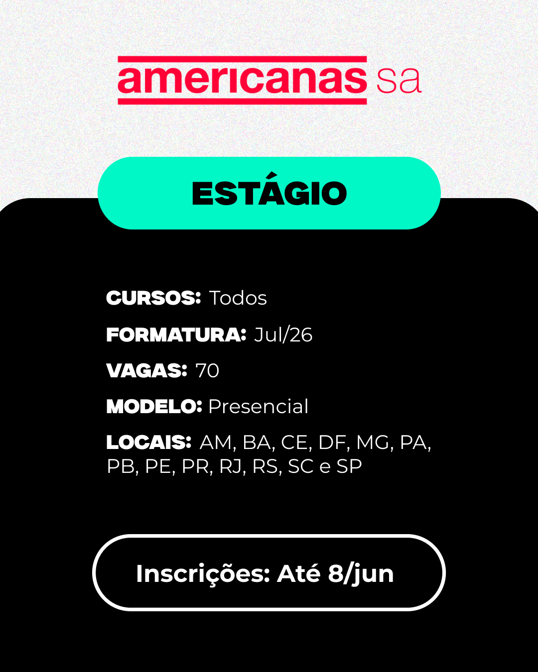 Estagio Americanas