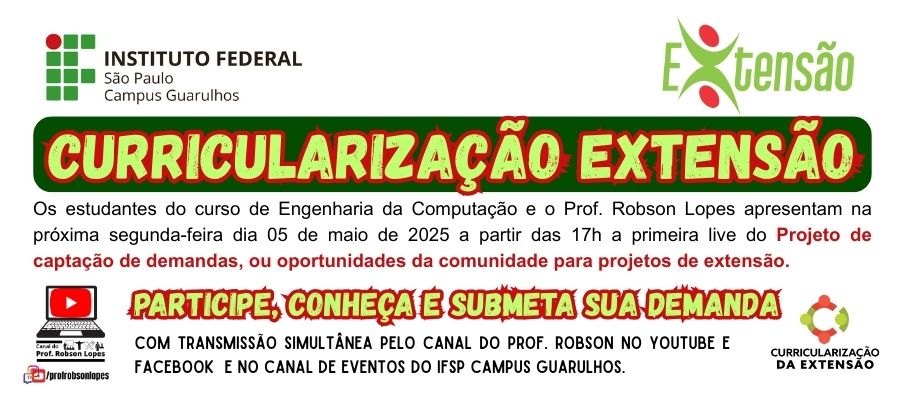 Começa o projeto de captação de necessidades, demandas e/ou oportunidades para criação de programas e projetos de extensão