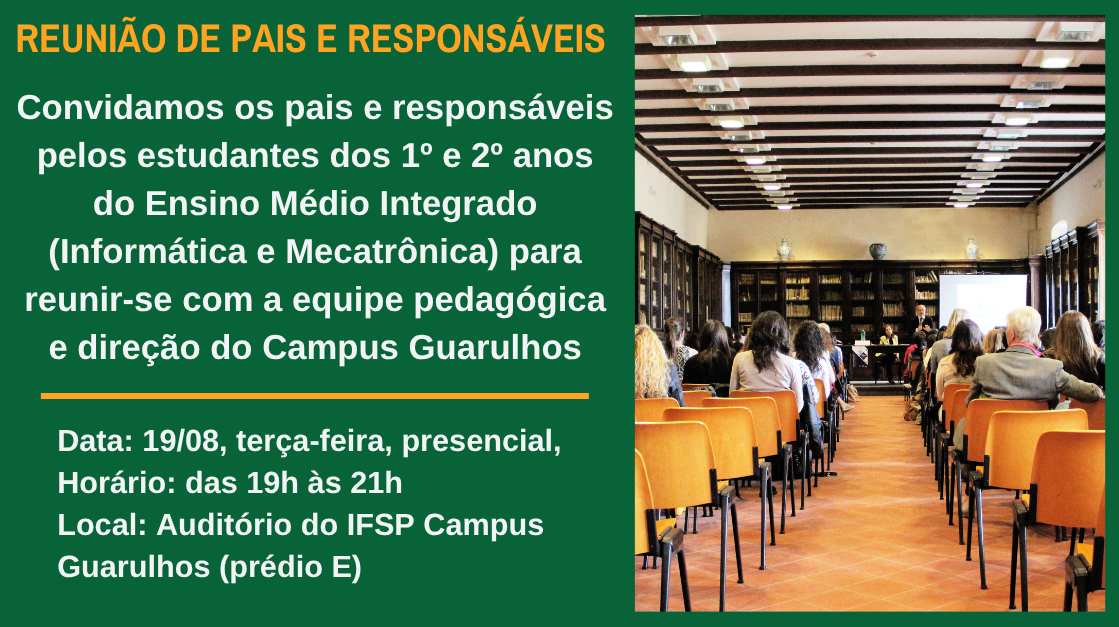 Reunião de Pais e Responsáveis