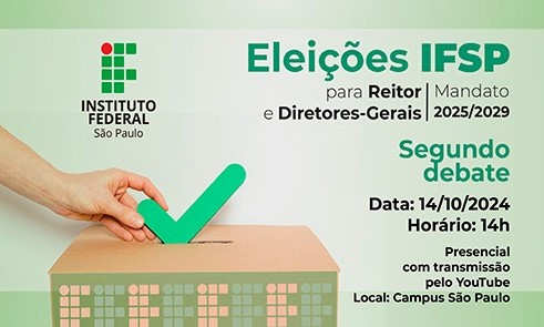 Eleições IFSP: candidatos a reitor participam de debates