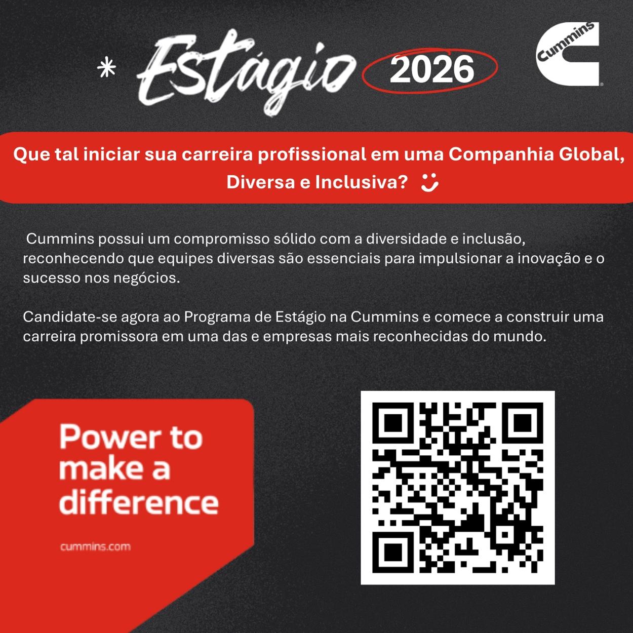 Cummins Programa de Estágio 2026 1