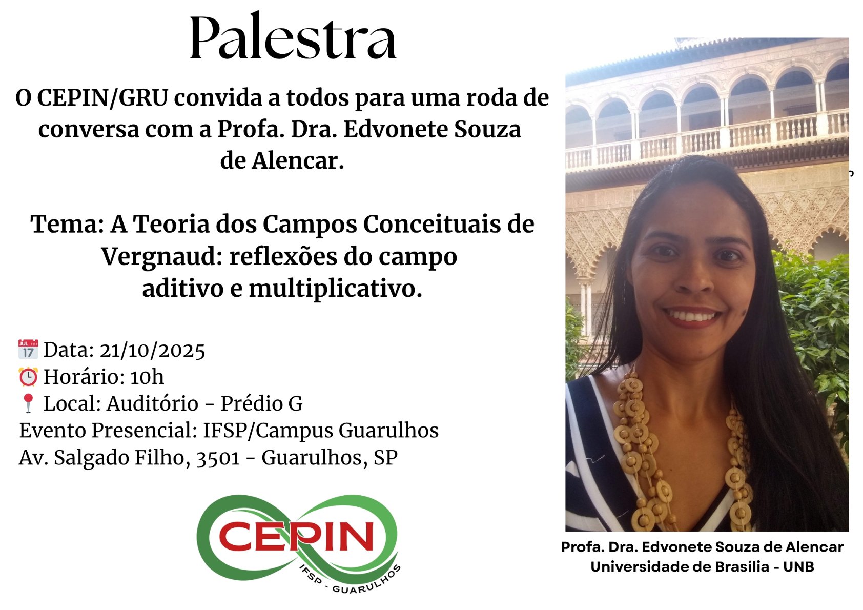 Palestra Edvonete Divulgacao CEPIN