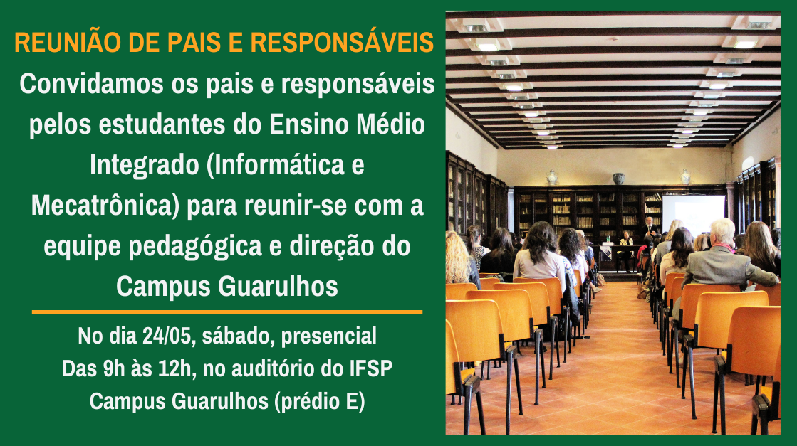 Reunião de pais e responsáveis