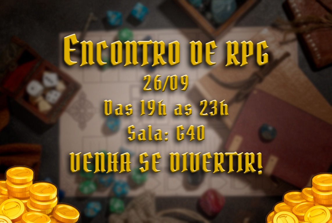 Encontro de RPG de mesa - 26/09 (19:00 às 23:00) 