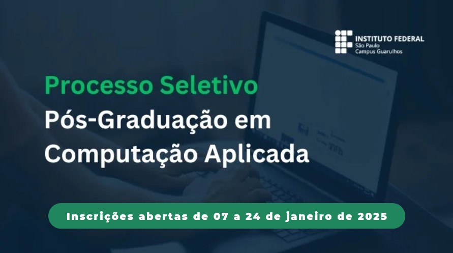 Processo Seletivo para o curso de Pós-graduação Lato Sensu em Computação Aplicada