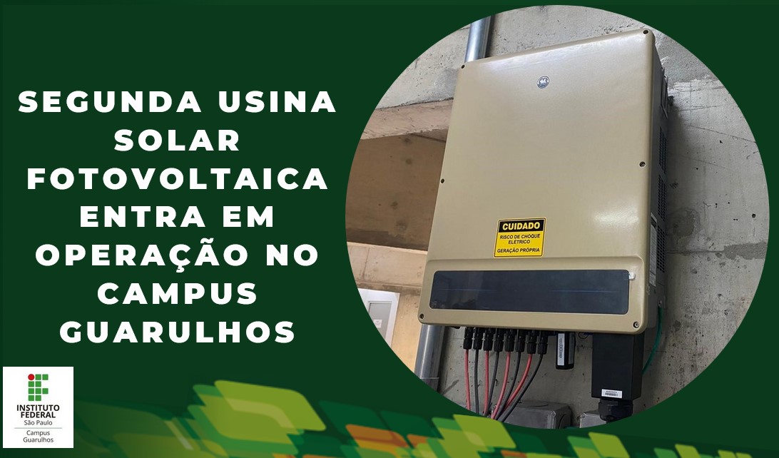 Banner Segunda Usina Fotovoltaica GRU