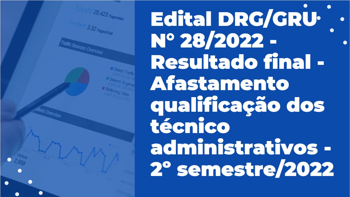Edital DRG/GRU N° 28/2022 - Resultado final - Afastamento qualificação dos técnico administrativos - 2º semestre/2022