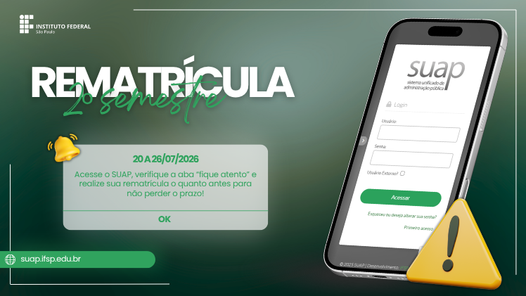 Rematrícula 2º Semestre de 2026