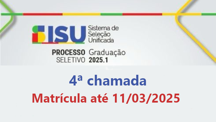 4ª Chamada Convocação para Matrícula - SISU